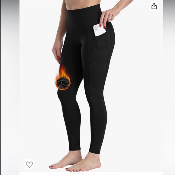 Amazon Pants - 3/$15 NEW high waisted fleece leggings🖤